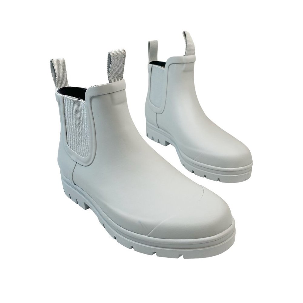 Everlane White Chelsea Rain Boots